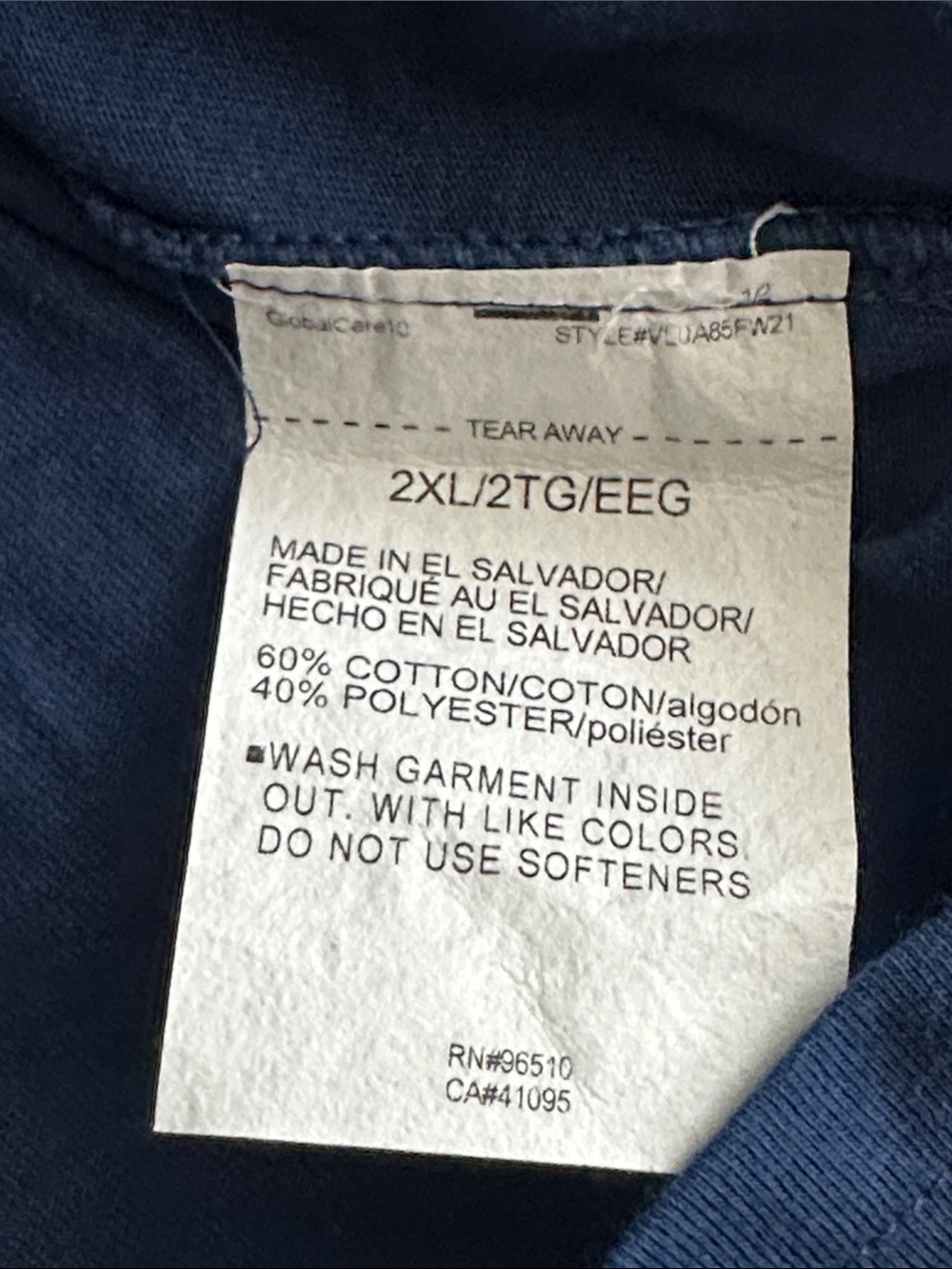 Under Armour Navy By SeaShort Sleeve Tee XXL - Picture 5 of 5